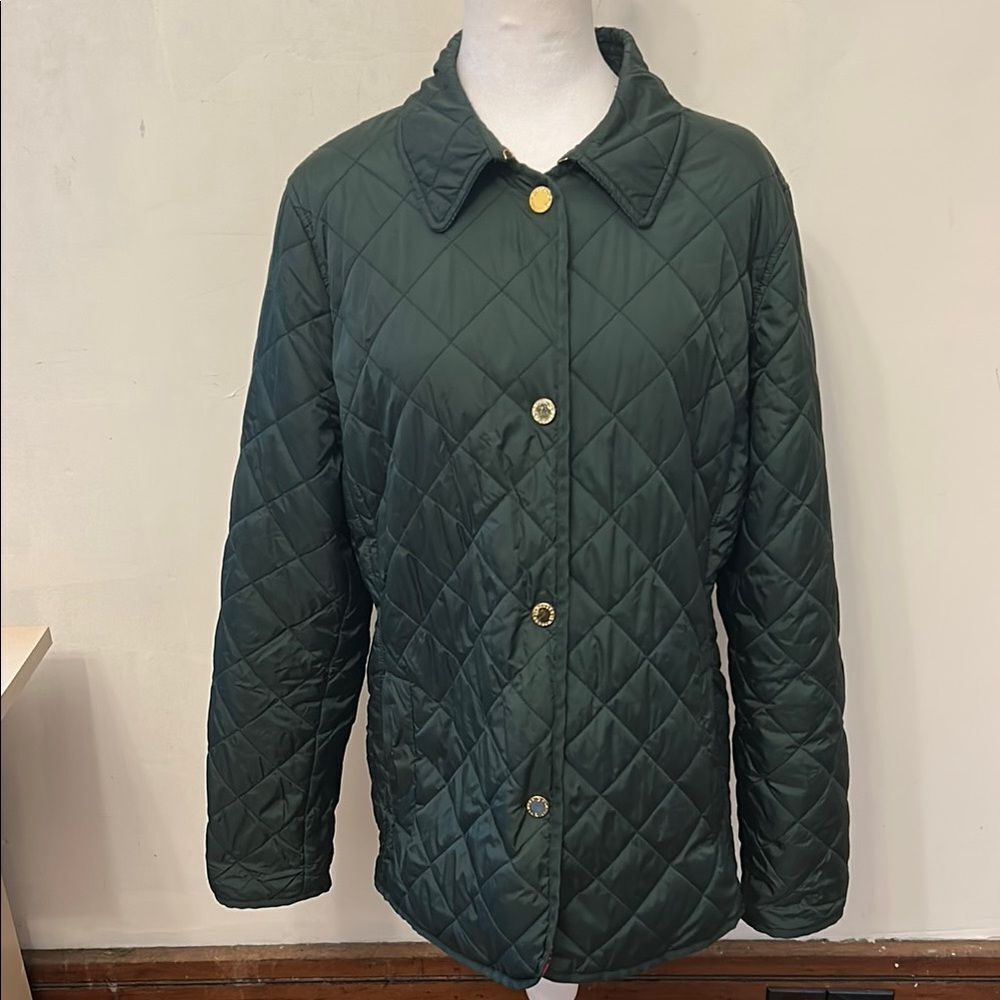 C. Wonder Hunter green quilted lightweight jacket Size XL EUC